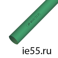 Термоусадочная трубка d. 40,0 зеленая (25 м./уп)