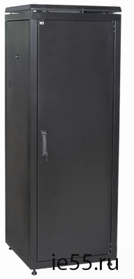 ITK Шкаф сетевой 19" LINEA N 28U 600х600 мм металлическая передняя дверь черный